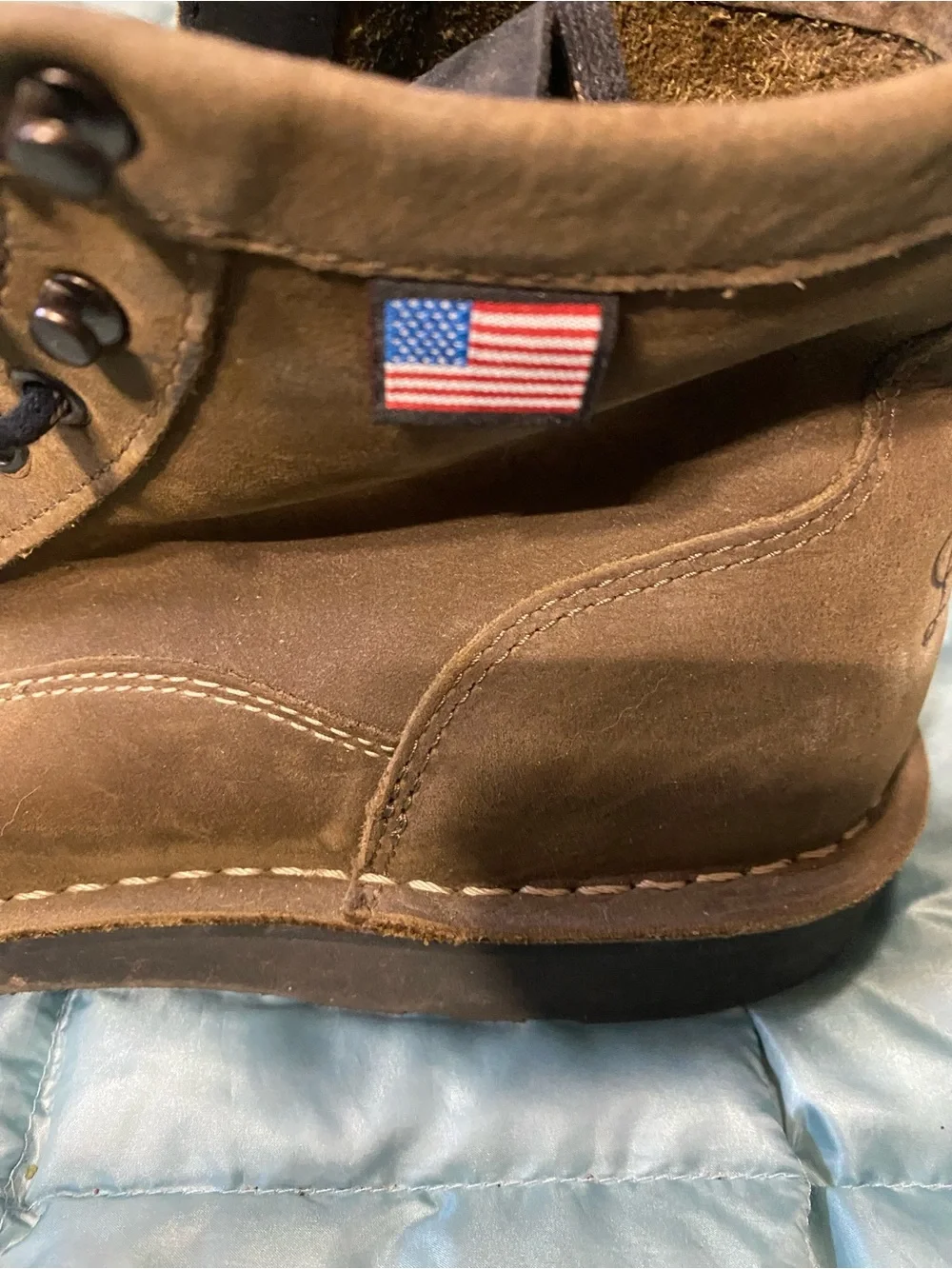 EUC Men’s Danner Bull Run Lux Vintage Brown Leather Moc Toe Boots Sz 10 $379